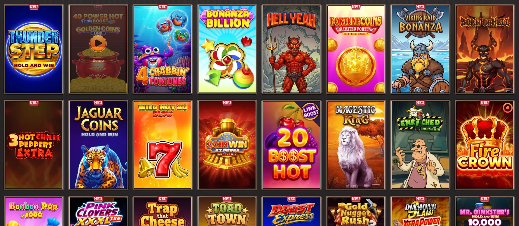 Spinboss Casino Spiele